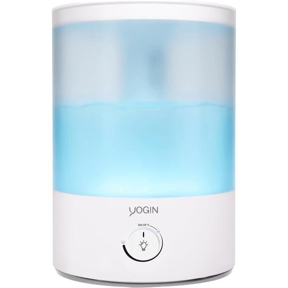 YOGIN Humidifiers for Bedroom Large Room Top fill 2.5L Ultrasonic 7 Color Mist - Picture 1 of 10